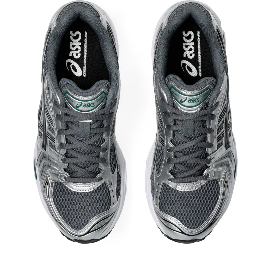 ASICS GEL-Kayano 14 Gris / Argent / Vert – vue du dessus