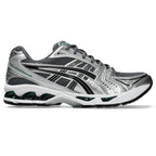 ASICS GEL-Kayano 14 Gris / Argent / Vert – profil opposé