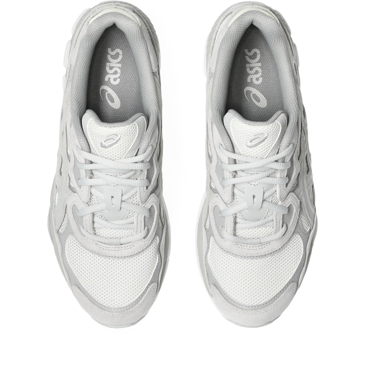 ASICS GEL-NYC Crème-Gris nuage / Cream-Cloud Grey — vue dessus (1203A663-101)