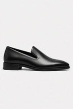 Mocassins homme en cuir italien à semelle rouge – vue 1
