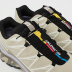 Salomon XT-6 GORE-TEX – Eucalyptus / Silver Sage / Cosmic Sky – detail lacage