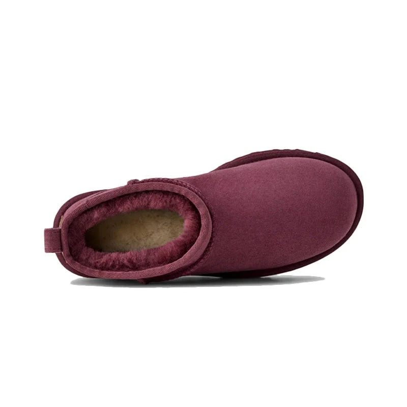 UGG Classic Ultra Mini Femme – Burnt Magenta – vue dessus