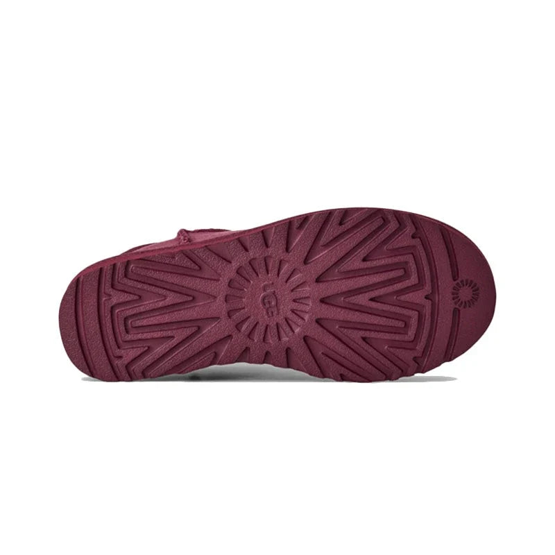 UGG Classic Ultra Mini Femme – Burnt Magenta – semelle exterieure