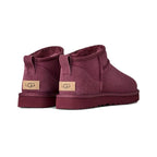 UGG Classic Ultra Mini Femme – Burnt Magenta – paire arriere