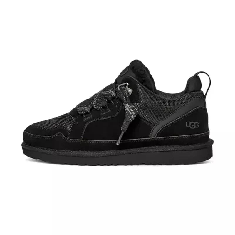 UGG Lowmel Femme – Noir & Gris – profil exterieur