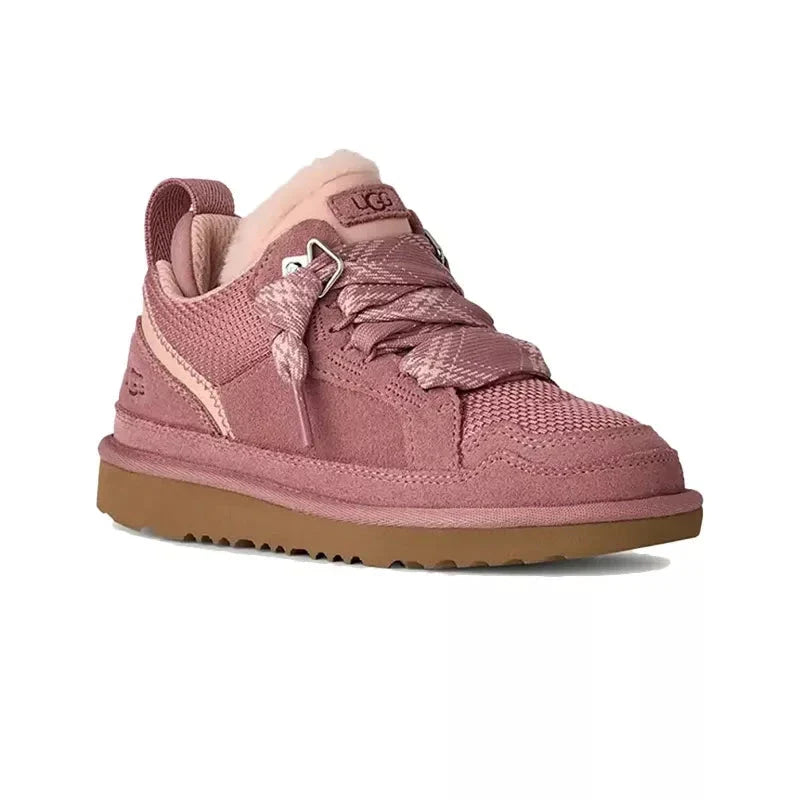 UGG Lowmel Junior – Rose & Beige – trois quarts avant