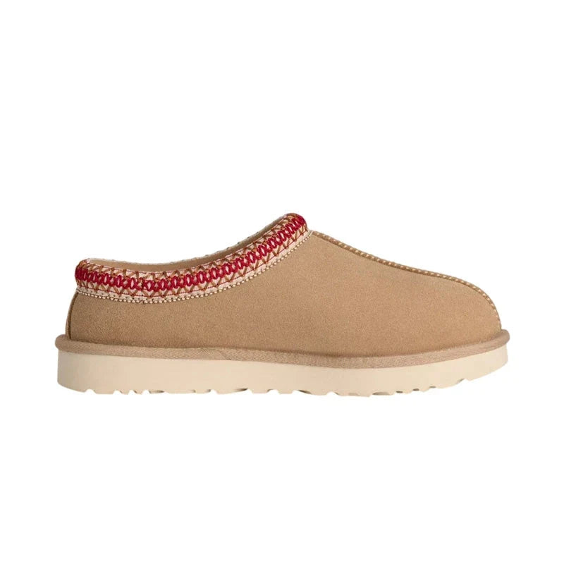 UGG Tasman II Femme – Sand / Dark Cherry – profil interieur