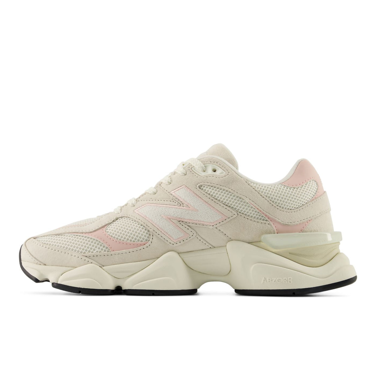 New Balance U90603RL Blanc / Rose poudré – vue 2